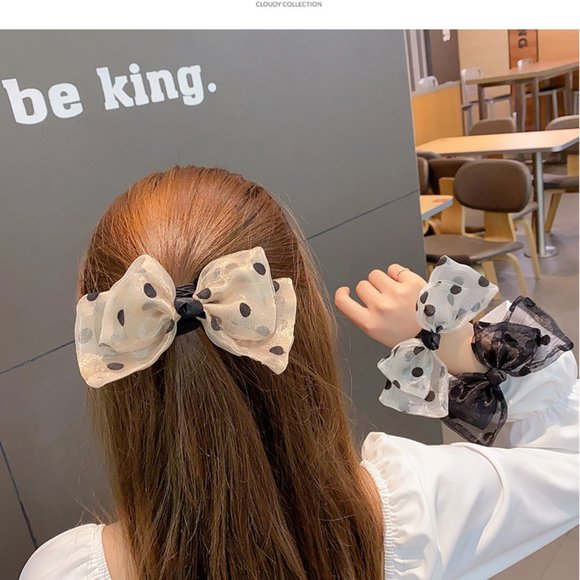 🎀Sheer Mesh Bow Hair Clip - Picture 10 of 11